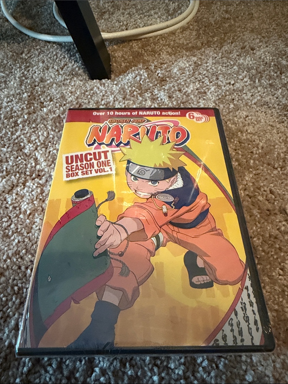 Naruto Uncut Season One Box Set Vol. 1 - Yellow/Orange Cover